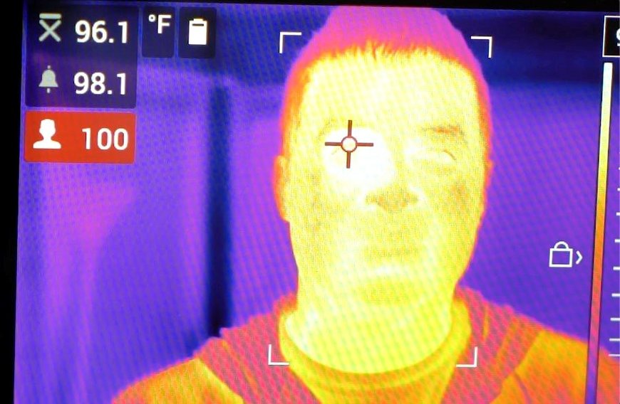 体表温度測定におけるサーモグラフィカメラ